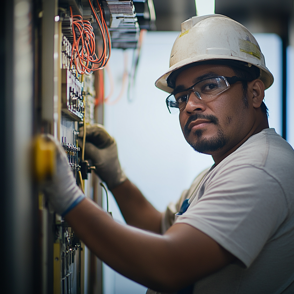 electrician working