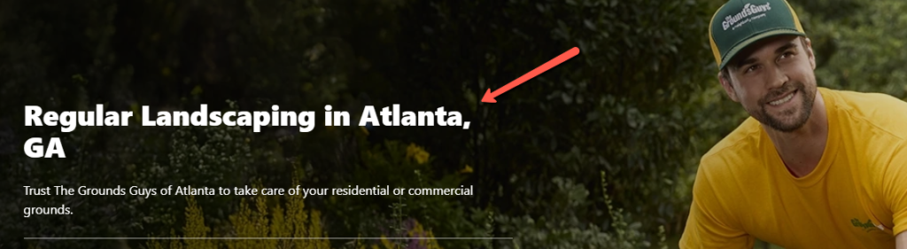 atlanta service page from groundsguys.com